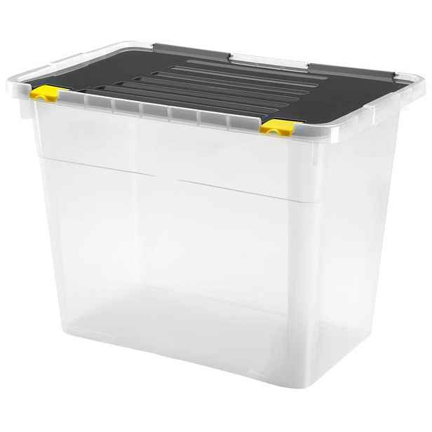 heidrun BOX ÚLOŽNÝ S VÍKEM 100L, PLAST, 78X38,5X47,5 CM_hamashop