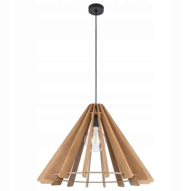 Závěsná lampa Eris Wood L 1xE27 Osvětlení Interiéru Boho Do Obývacího Pokoje