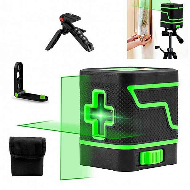 Laserový s samonivelačním laserovým křížem Sada