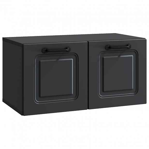 vidaXL Nástěnná TV skříň Černá 59,5 x 31 x 30 cm Kompozitní dřevo