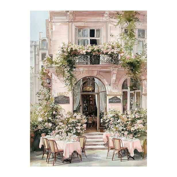 Obraz 60x80 cm Café de Fleurs – Styler