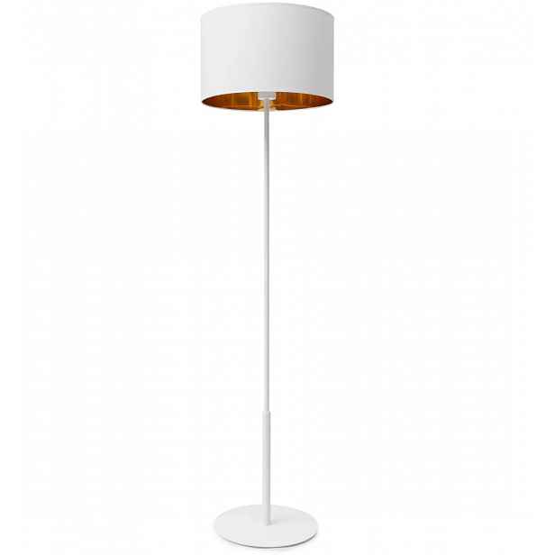 Skandinávská stojanová lampa VESPILLO - bílá / zlatá