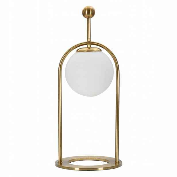 Stolní Lampa Dekorativní Lampa Do Obývacího Pokoje Zlatá 50 cm Bílá Koule
