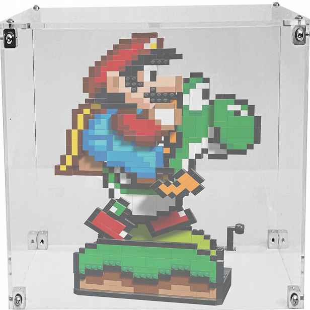 Vitrína pro Lego 71438 Mario Mario World Mario a Yoshi
