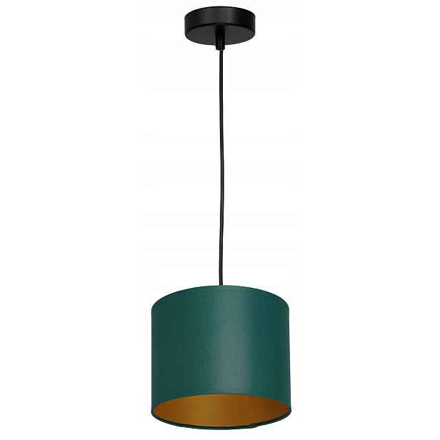 Závěsná stropní lampa Arden zelená zlatá 1xE27 18 cm moderní do obývacího pokoje