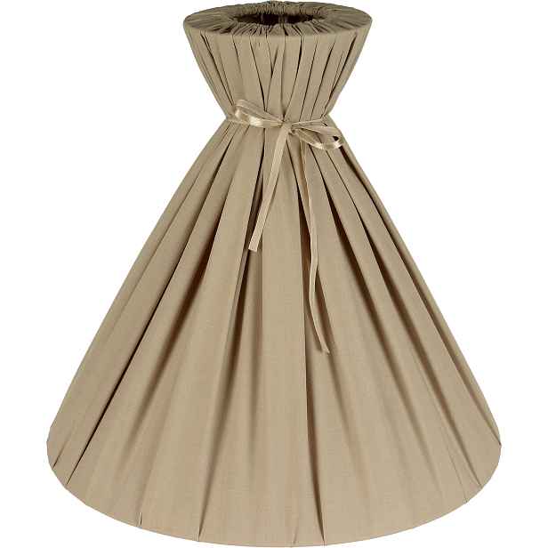 Abazurpl Abažur Lola Cappucino Závěsný, Bavlna, kužel 40 cm