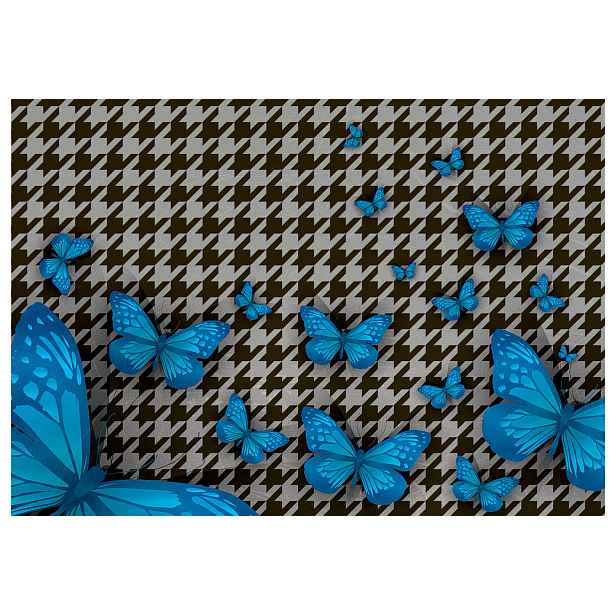 Fototapeta Motýli a geometrie Vzor 250x175 Stylová dekorace Stěny lepidlo