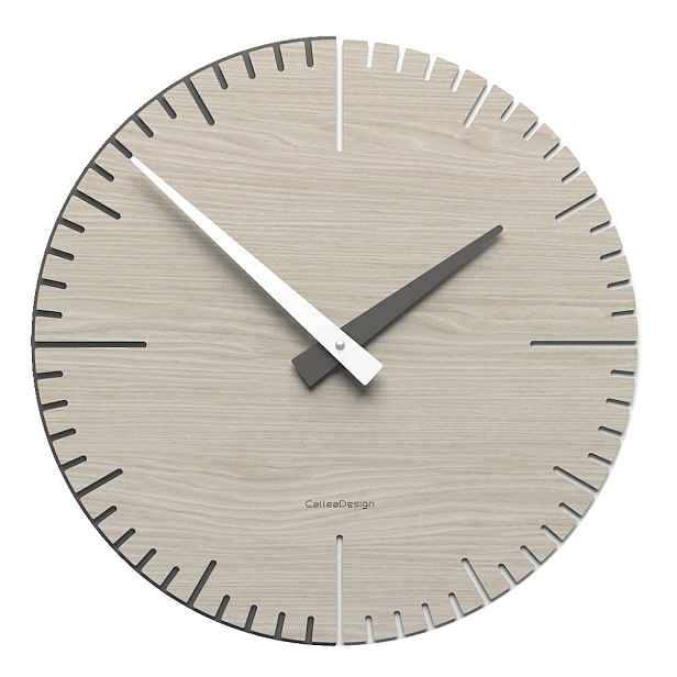 Hodiny CalleaDesign 10-025-83 Exacto 36 cm dýha tmavý dub