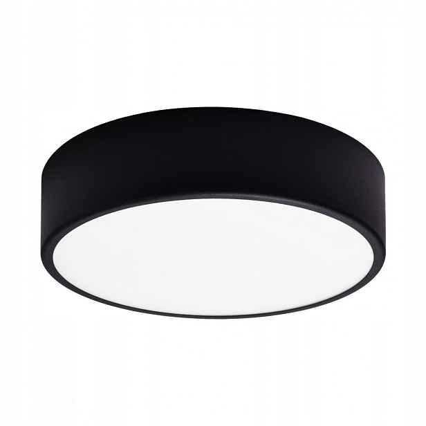 Kovová kulatá lampa stropní svítidlo 300 mm Černá 2XE27 2x40W, IP20