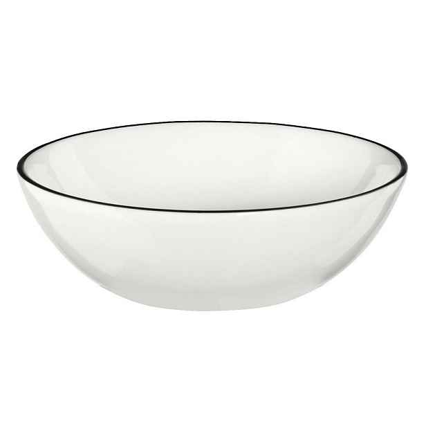 Miska s proužkem 11,5 cm A TABLE LIGNE NOIR ASA Selection - bílá