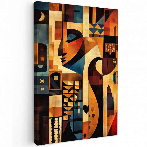 MuchoWow OBRAZ NA PLÁTNĚ Obrázky - Abstrakt - Symboly 60x90 cm