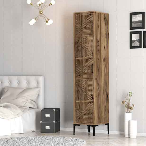 Šatní skříň Kumsal P - Walnut