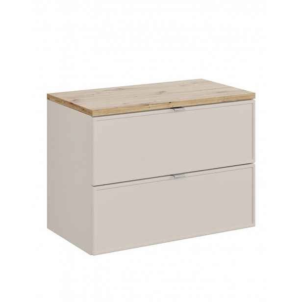 Skříňka pod umyvadlo s deskou Bella – Kašmír (SET-BC B ARTISAN 80CM)
