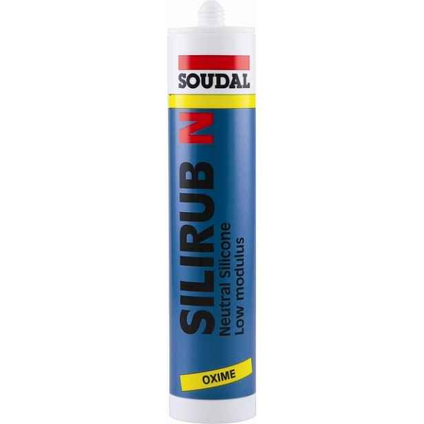 Tmel silikonový Soudal SILIRUB N transparentní 300 ml