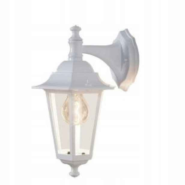 Zahradní nástěnné svítidlo IP33 bílá spodní hliníková lampa