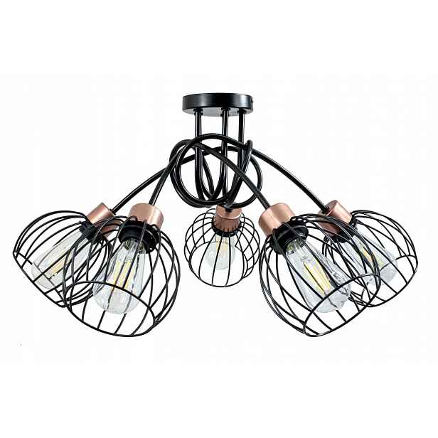 Stropní svítidlo závěsný lustr Loft drát Kula 5