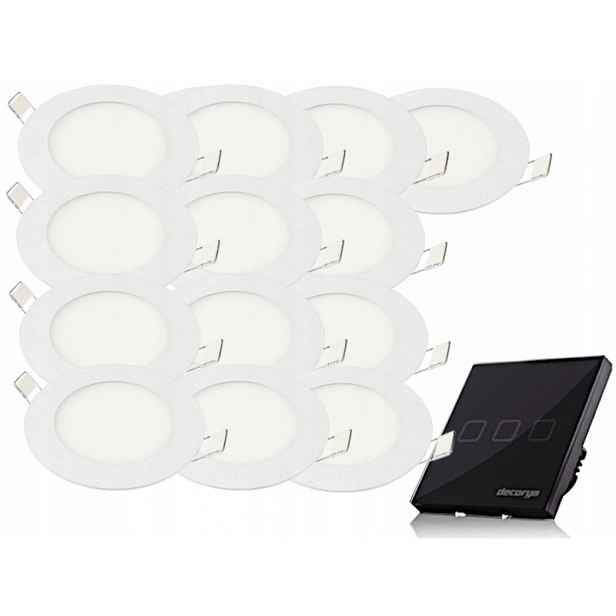 Sada stropních svítidel Halogen 3W 13x Vypínač