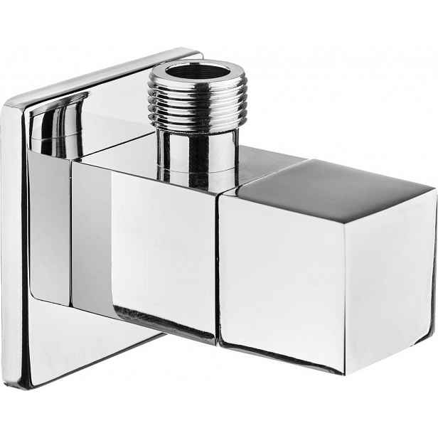 DEANTE - Uzávěr chrom - Rohový ventil, s keramickou kartuší, 1/2" - 3/8" - čtyřhran VFA_B62S