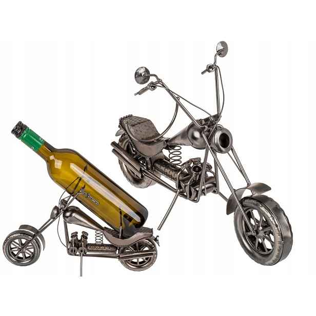 Kovový stojan na víno motocykl IV pro motocyklisty