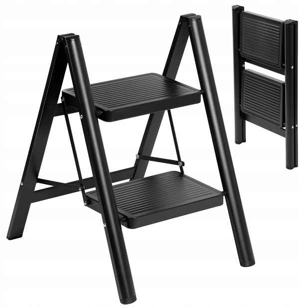 Žebřík 2-stupňový kovový Easystep skládací