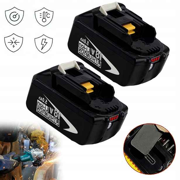 Náhradní Akumulátor Baterie 18V/21V 5AH Pro Makita BL1850B Nabíječka