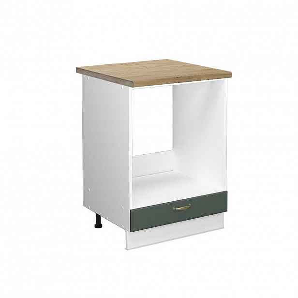 Vicco SKŘÍŇKA NA VESTAVĚNOU TROUBU Fame-Line Zelená zlatá země 60 cm , PD Dub