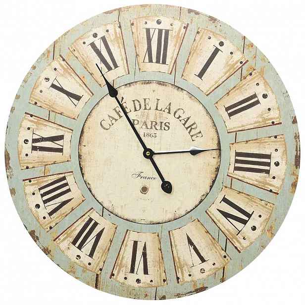 vidaXL Nástěnné hodiny vícebarvené 60 cm MDF