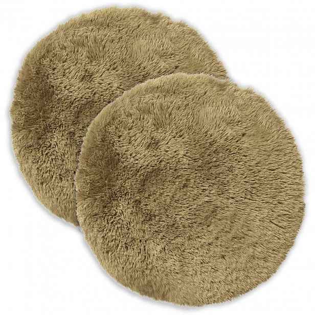 vidaXL Povlak na polštář 2 pcs HEERLEN Světlá zelená Ø 30 cm PV fleece
