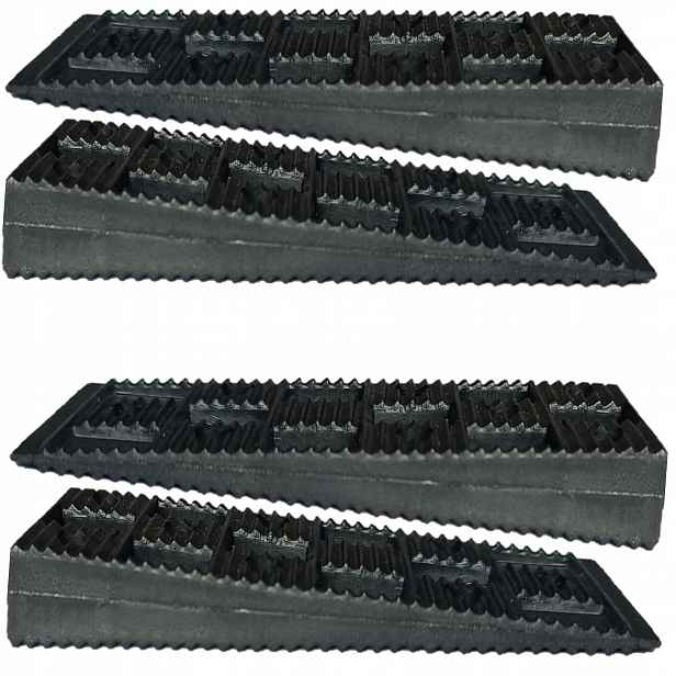 500 ks montážních klínů velikost M 15x45x95 mm plastové podložky