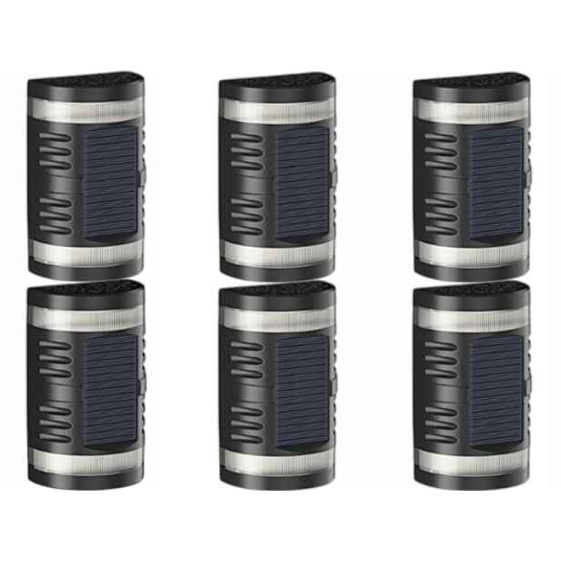 6 X Solární Led Nástěnná Lampa Solární, Voděodolná, Zahradní Terasová Lampa