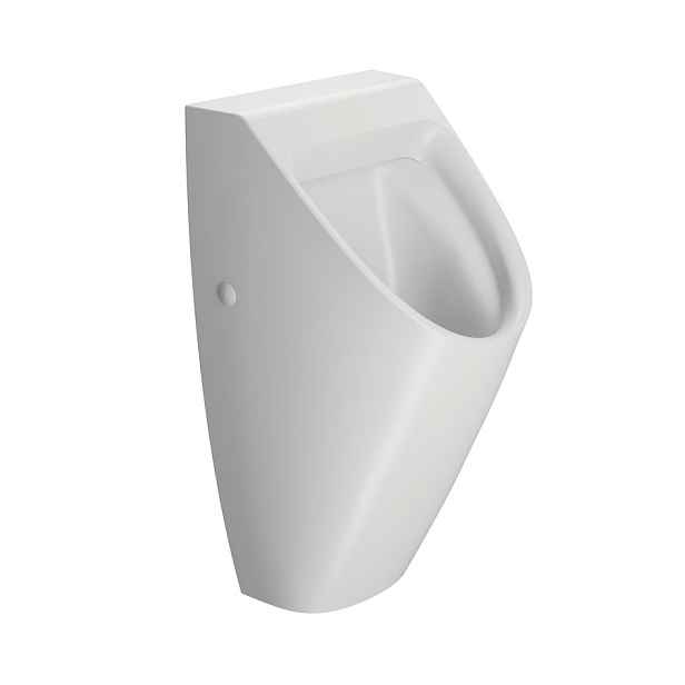 GSI COMMUNITY urinál se zakrytým přívodem vody, Rimless, 31x65cm, bílá mat