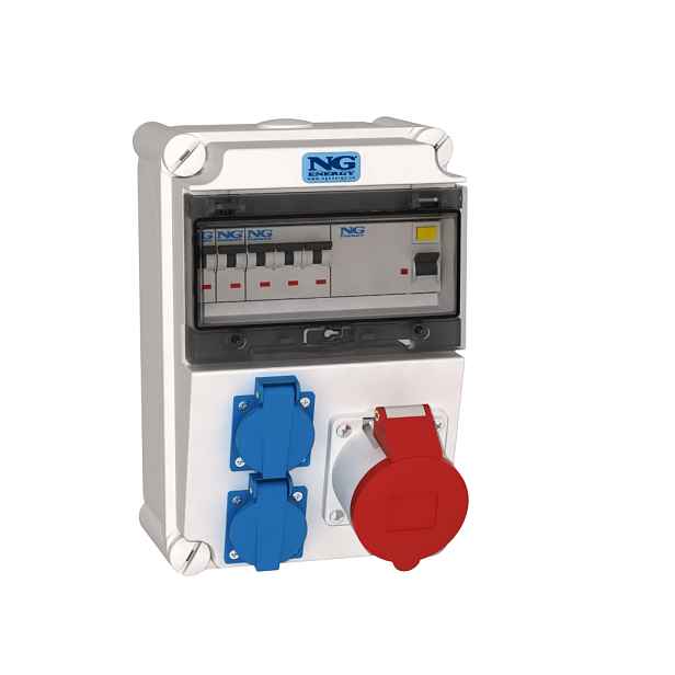 Kombinace zásuvková NG Energy SC 53 024 E.01 2× 230 V 1× 400 V, 32 A