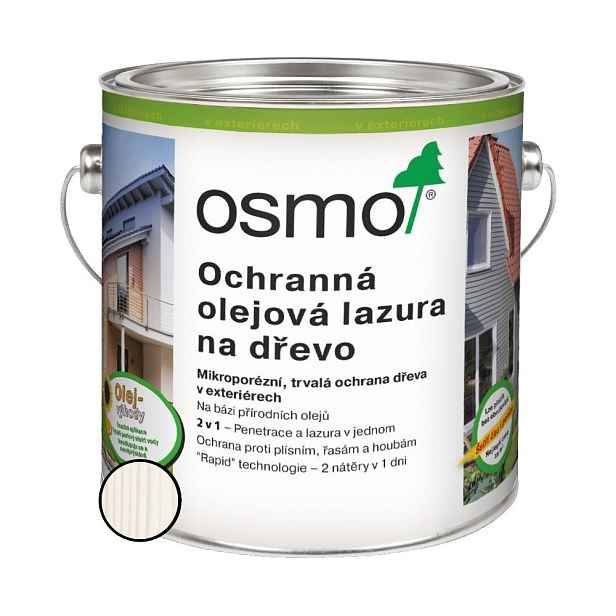 Lazura olejová ochranná Osmo 900 bílá 2,5 l