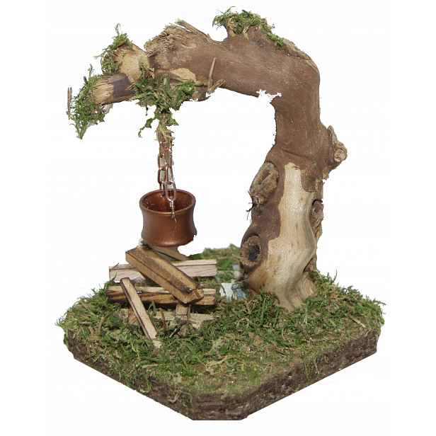 Ohniště osvětlené pod stromem – 12,0 cm vysoké