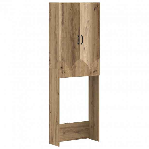 vidaXL Toaletní skříňka HOORN Dub artisan 66 x 25,5 x 190 cm
