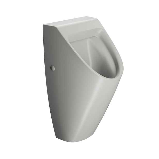 GSI COMMUNITY urinál se zakrytým přívodem vody, Rimless, 31x65cm, cenere mat