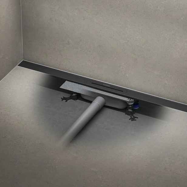 Kaldewei Flowline Zero set sprchový žlab 120 cm nerez černá mat a odtoková souprava 940100010676+687744800000 KALDEWEISET21