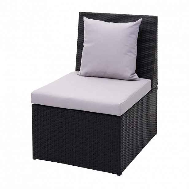 MCW POLY-RATTAN KŘESLO Černé