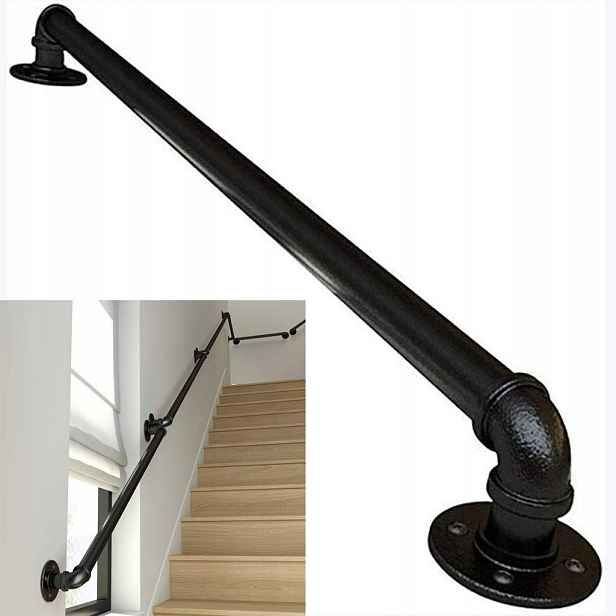 Trubkové schodišťové zábradlí 100 cm pro montáž na stěnu