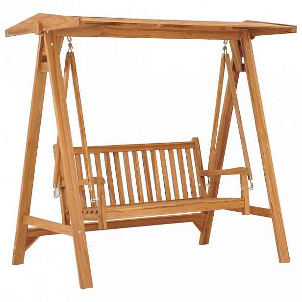 Houpací lavice 170 cm teakové dřevo