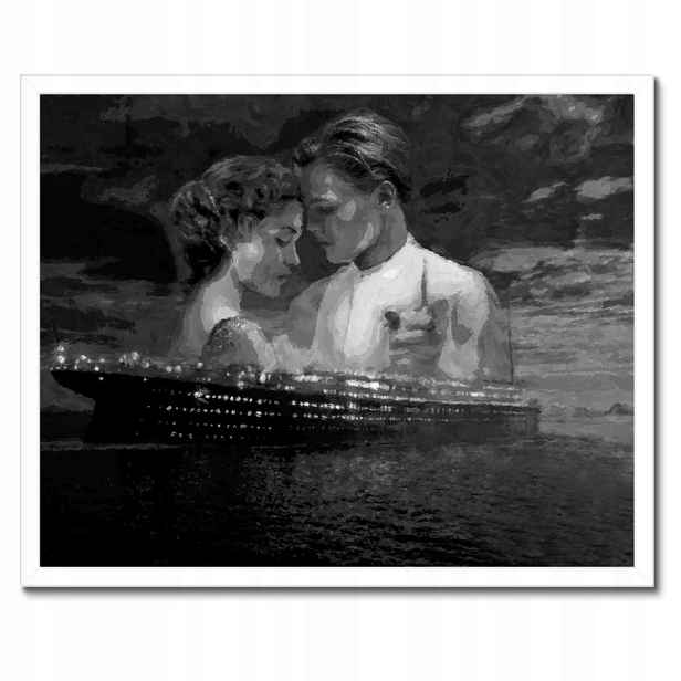 Plakáty v rámu 50x40 Titanic Černobílé