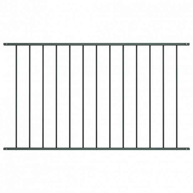 vidaXL Plotový panel Woerden práškově lakovaná ocel 163x75 cm antracitový