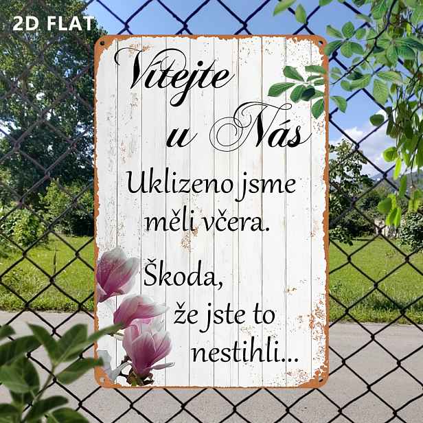 TEMU 2D plochá - 1 ks 2D plochá vintage kovová hliníková cedule | Hliníková , Vintage nástěnné umění, Dekorace do garáže, 12x8 palců, Nástěnná