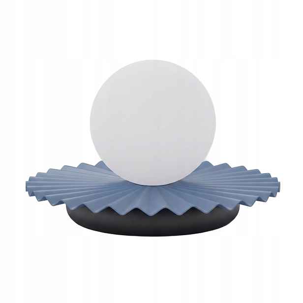 Emibig Umbra stolní lampa modrá rozeta skleněná koule 1xG9 8W
