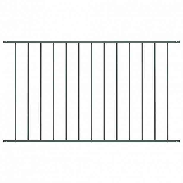 vidaXL Plotový panel Woerden práškově lakovaná ocel 163x100 cm antracitový