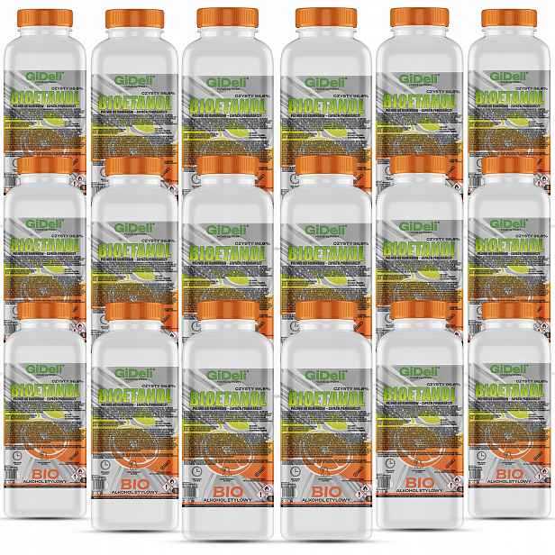 Bioetanol do krbu 18x 1L vůně pomeranče biopalivo
