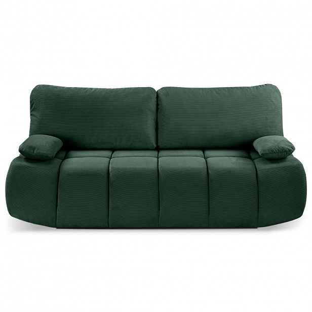 MID.YOU ROZKLÁDACÍ POHOVKA, textil, smaragdově zelená