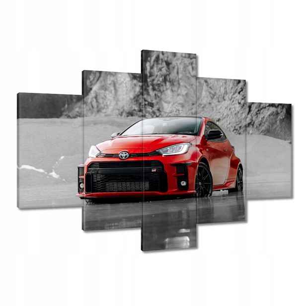 Obrazy 150x105 Červená Toyota Bw