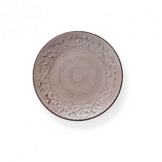 Pískově hnědý kameninový talíř Brandani Serendipity, ⌀ 27,5 cm