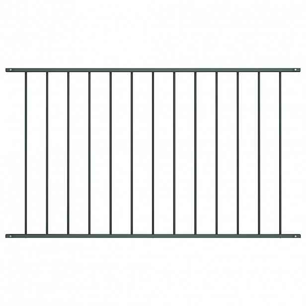 vidaXL Plotový panel Woerden práškově lakovaná ocel 163x117 cm antracitový